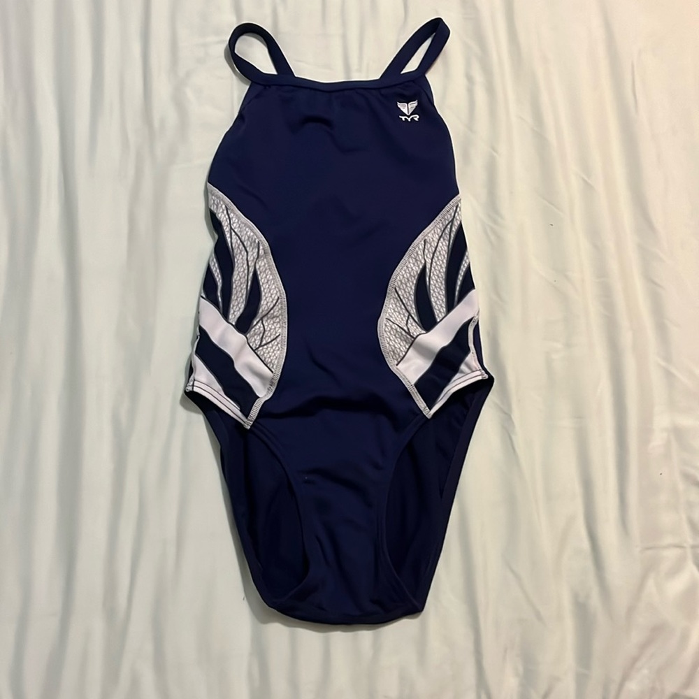 TYR Durafast Elite Diamondfit Competitive Swim Suit Size 30